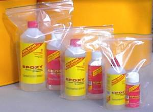 Setten epxy hars van:  1400  -  700  -  300   gr. 