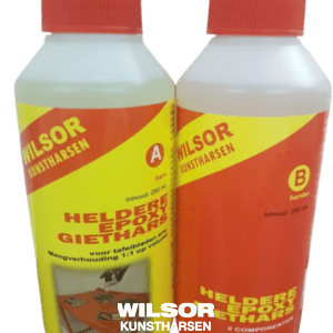 Heldere epoxy giethars