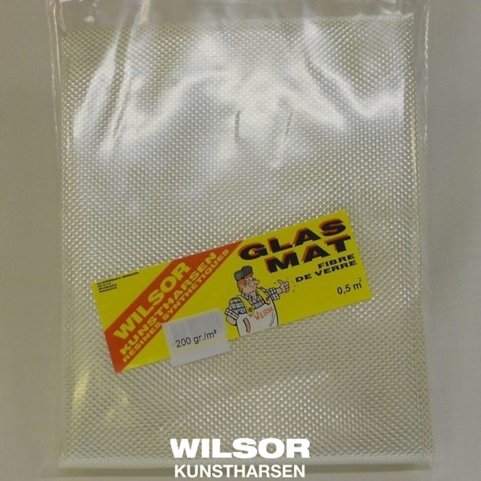 naakt test Siësta GLASWEEFSEL 200 GRAM m2 wapeningsmateriaal voor polyesterhars en epoxy. -  Wilsor Kunstharsen
